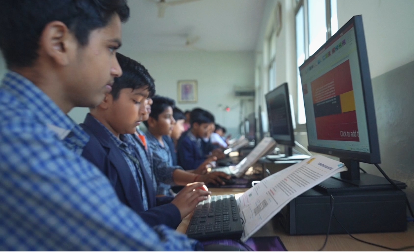 computer lab in rajmala school