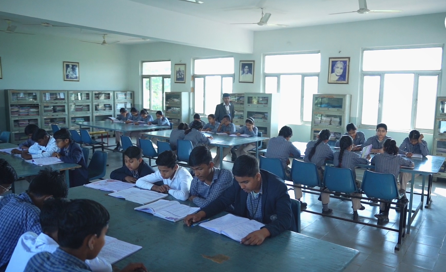 library in rajmala school